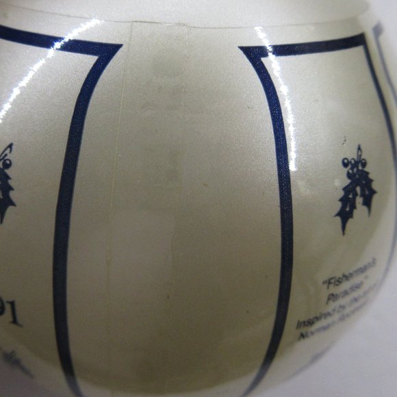 Norman Rockwell 1991 Fisherman's Paradise Glass Ball Ornament Ltd Ed Schmid - Picture 11 of 12